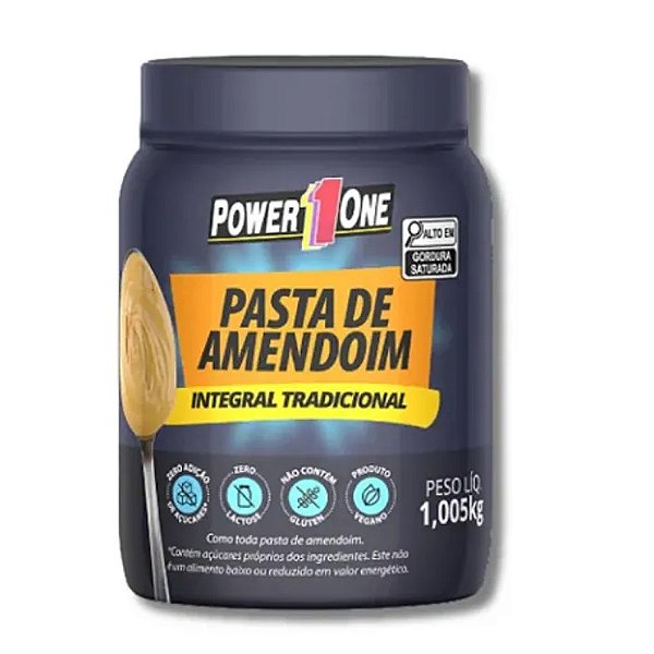 Pasta Amendoim Integral Power1one 1,005Kg - Nutri (Próximo da Validade)