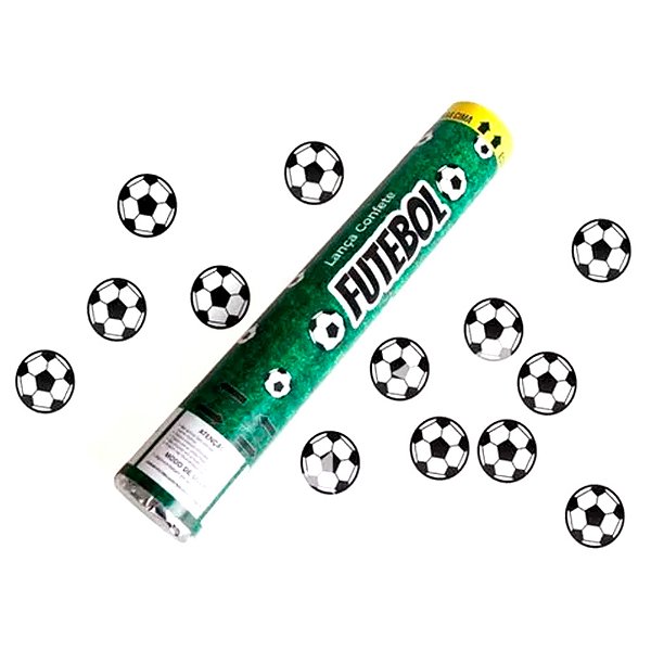 Lança Confete Futebol 30cm - Silver Plastic