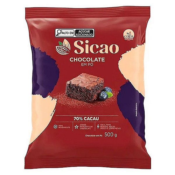 Chocolate em Pó 70% 500g - Sicao