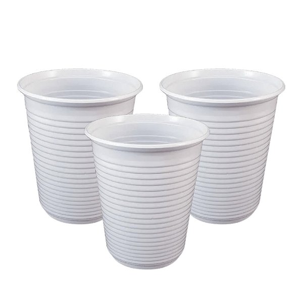 Copo Descartável Branco 200ml 50un - Platex