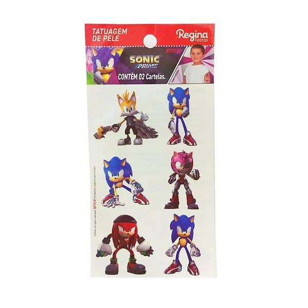 Tatuagem de Pele Sonic - Regina