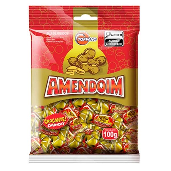 Bala Amendoim 100g - Toffano