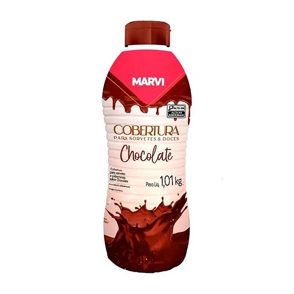Cobertura para Sorvete Chocolate 1,01Kg - Marvi