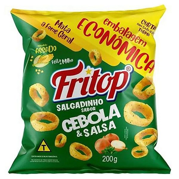 SALGADINHO FRITOP CEBOLA E SALSA 200G