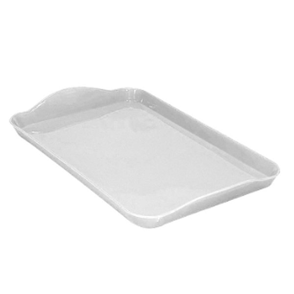 BANDEJA DECORATIVA 15X26CM BRANCA - TASIL