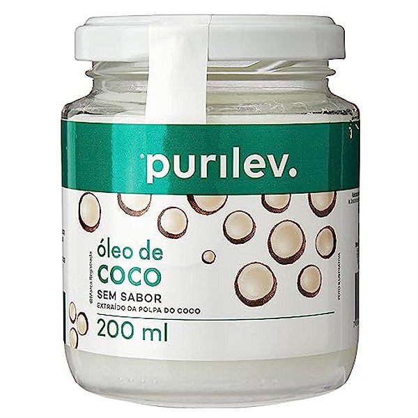 Óleo de Coco sem Sabor 200ml - Purilev