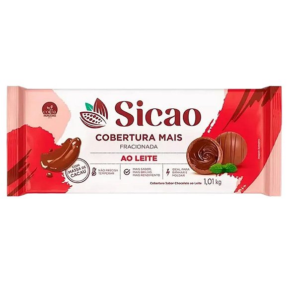 Cobertura Ao Leite 1,01Kg - Sicao