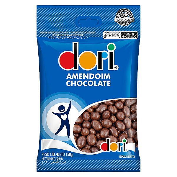 AMENDOIM CHOCOLATE CONF 150GR DORI