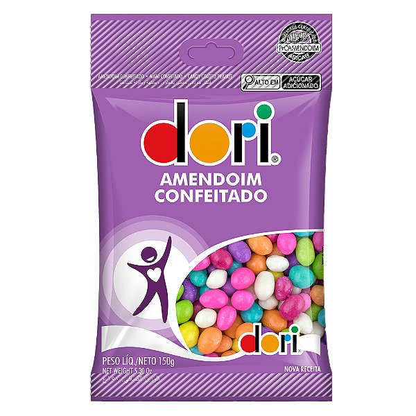 AMENDOIM COLORIDO CONF 150GR DORI