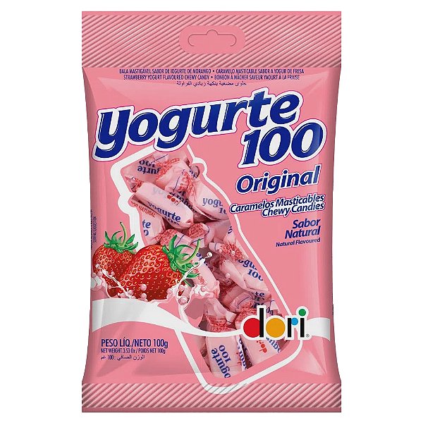 BALA YOGURTE 100 MORANGO 100GR DORI