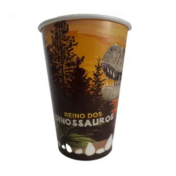 Copo Papel Dinossauro 180Ml - Regina
