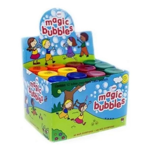 Bolha sabão Magic Bubbles  12un - Amalu