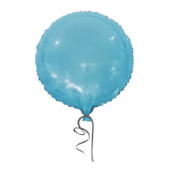 Balão Metalizado 18P Bola Azul - Br Festas