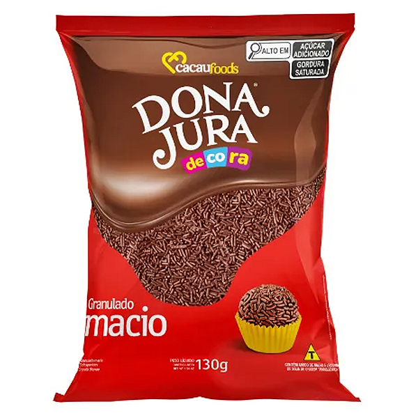 Granulado Macio Chocolate 130g - Dona Jura
