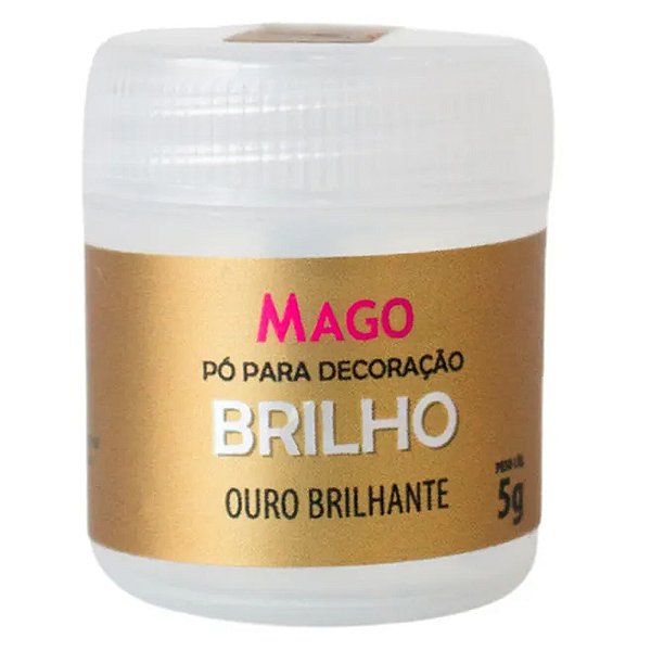 Pó para Decoração 5g Ouro Brilhante - Mago