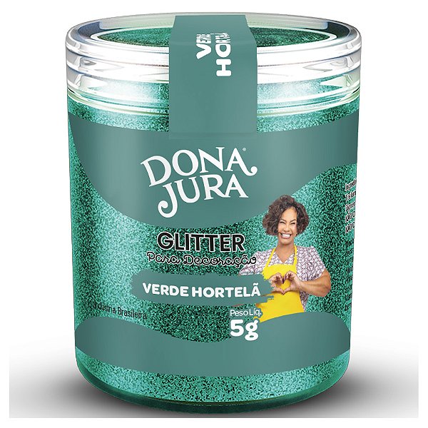 Glitter para Decoração Verde Hortelã 5G - Dona Jura