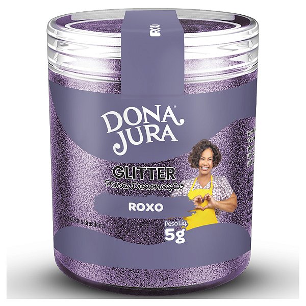 Glitter para Decoração Roxo 5G - Dona Jura