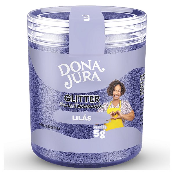 Glitter para Decoração Lilas 5G - Dona Jura