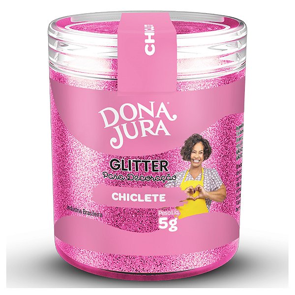 Glitter para Decoração Chiclete 5G - Dona Jura