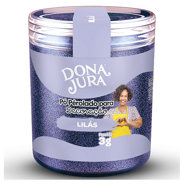 Pó para Decoração Lilás 3g - Dona Jura
