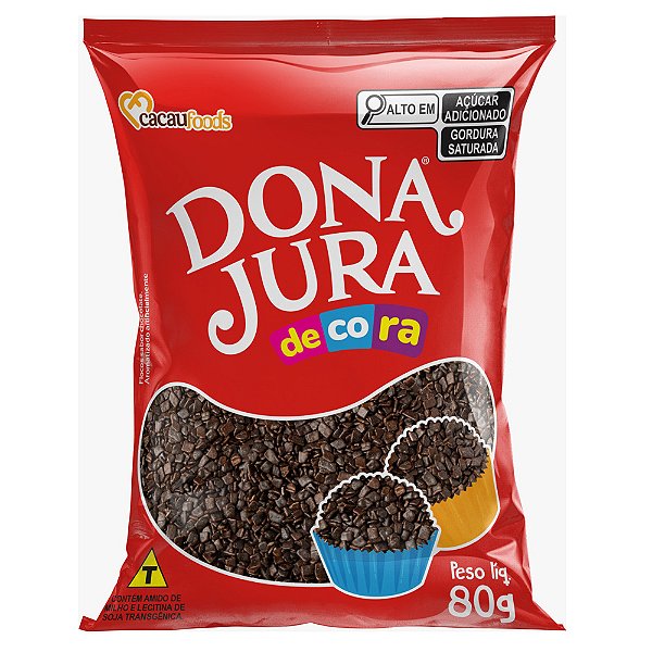 Flocos Macio Sabor Chocolate 80G - Dona Jura