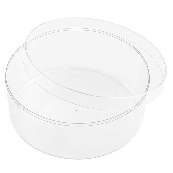 Cake Box Cristal Redonda com Tampa 2L - Blue Star