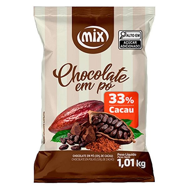 Chocolate em Pó 33% 1,01kg - Mix