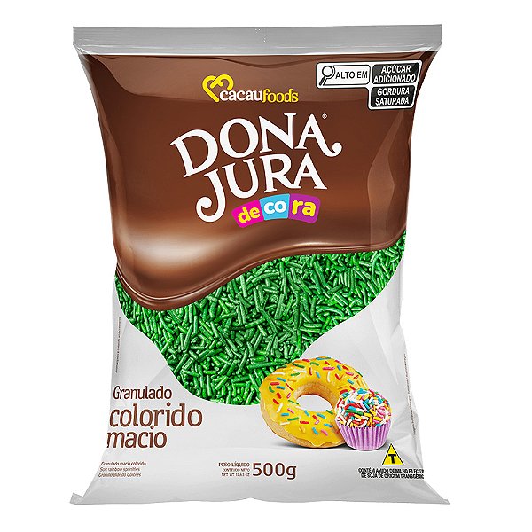 Granulado Macio Verde 500g - Dona Jura