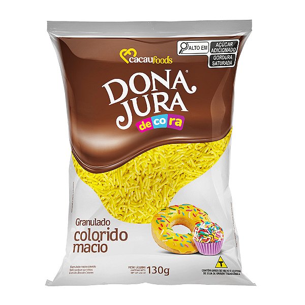 Granulado Macio Amarelo 130g - Dona Jura