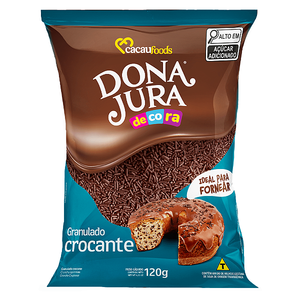 Granulado Crocante Chocolate 120g - Dona Jura
