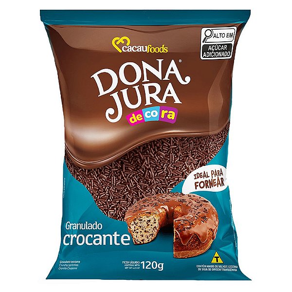 Granulado Crocante Chocolate 120g - Dona Jura