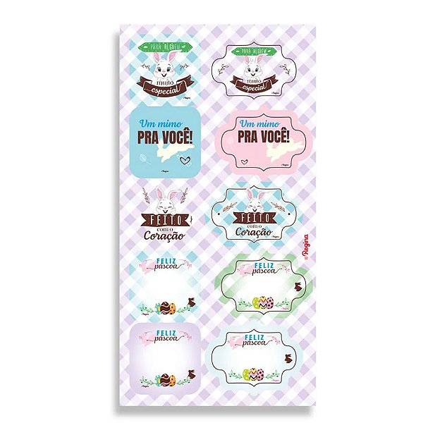 Etiqueta Decorativa de Páscoa 10un - Regina