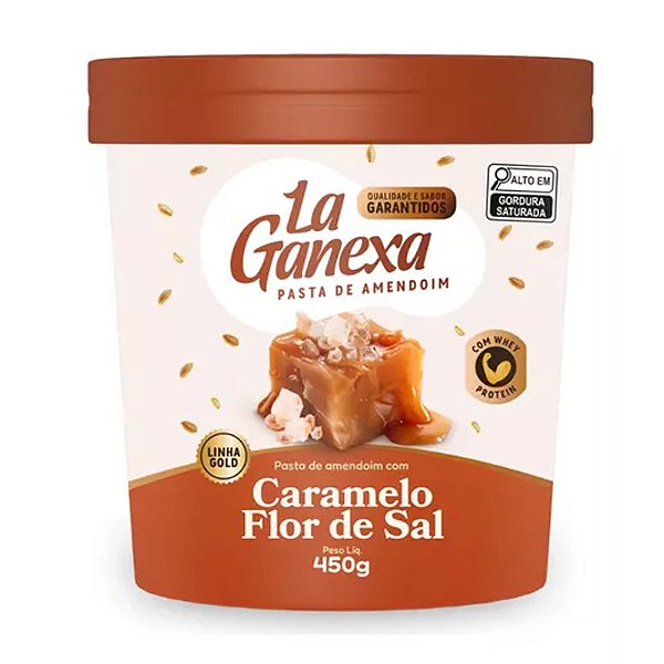Pasta Amendoim Caramelo e Flor de Sal 450Gr - La Ganexa