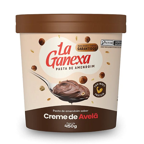 Pasta Amendoim Creme de Avelã 450Gr - La Ganexa