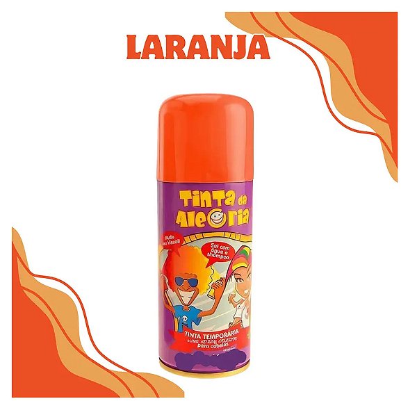 Tinta da Alegria para Cabelos Laranja 150ml - Dalegria