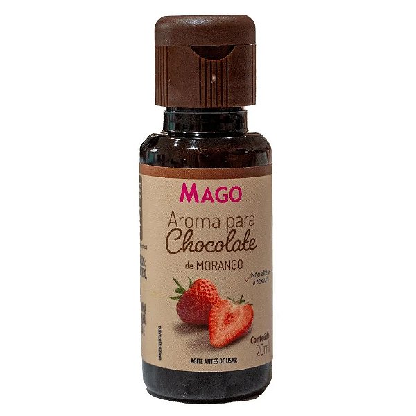 Aroma para Chocolate Morango 20ml - mago