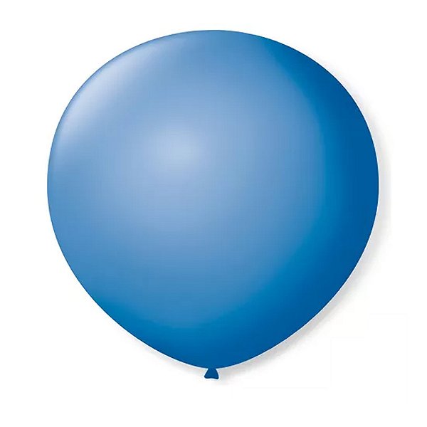 Balão 7 Liso Redondo Azul Turquesa 50un - São Roque