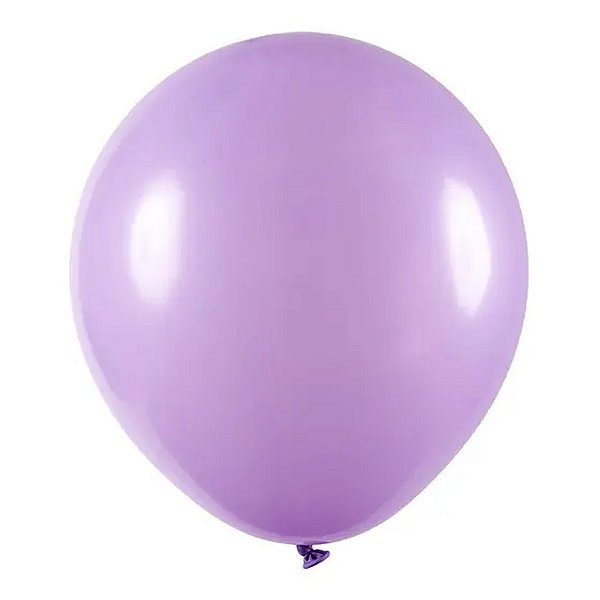 Balão 7 Liso Redondo Lilás 50un - São Roque