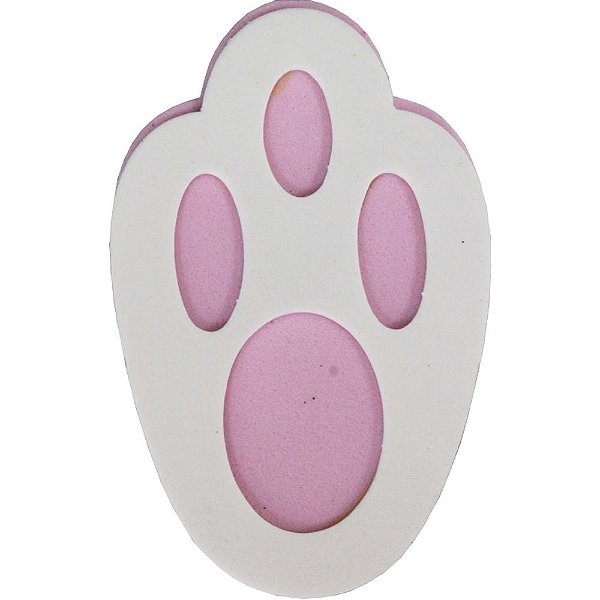 Eva Micro Pegadas Coelho Rosa 12 Unidades - Grintoy