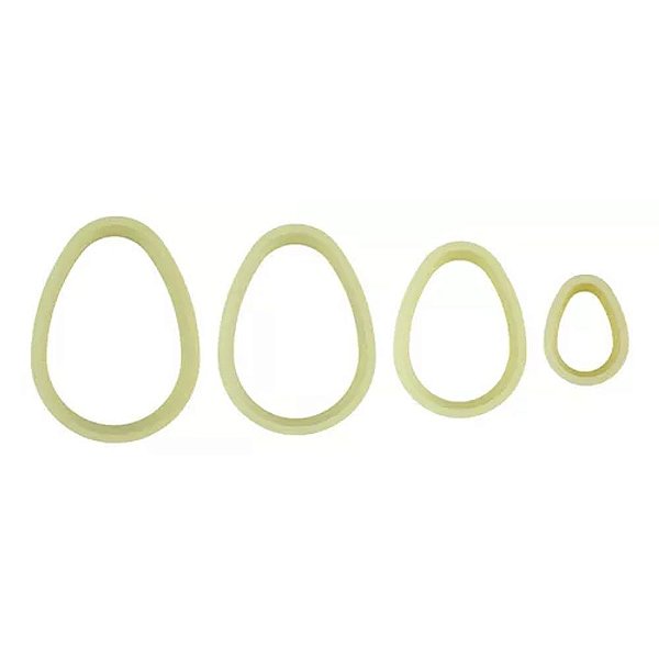 Kit Cortadores de Brownie Ovo 4 Peças - Blue Star