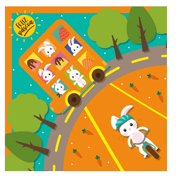 Express City Tour Laranja 35x35cm  25un - Cromus