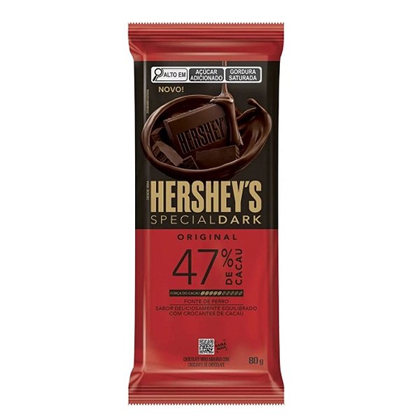 Chocolate Dark 47%  80g - Hersheys