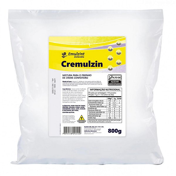 Cremulzin Creme Confeiteiro 800G - Emulzint