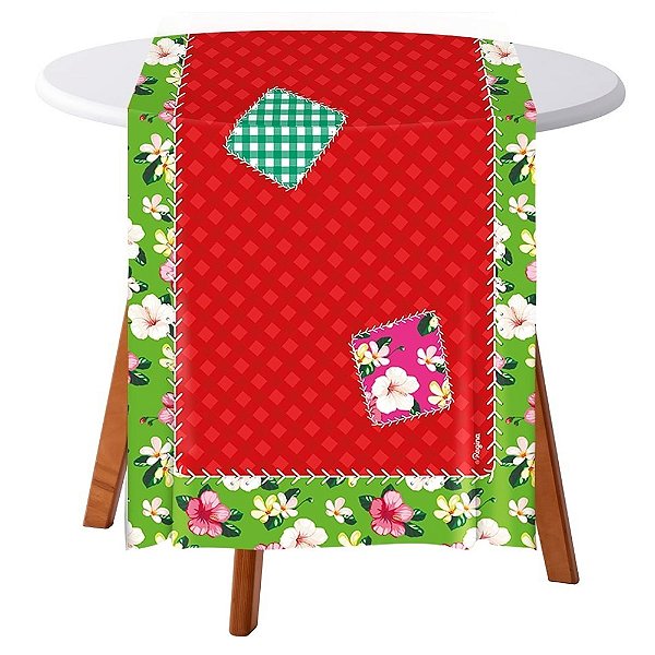 Trilho de Mesa Tecido Arraiá - Regina