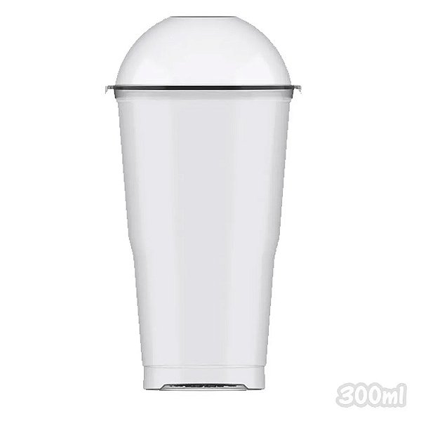 Copo Crystal Bello com Tampa de Bolha 300ml  20un - Plastilânia