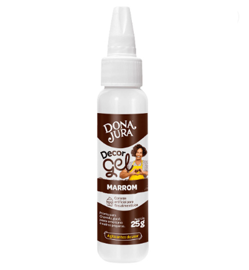 Corante Gel Marrom 25G - Dona Jura