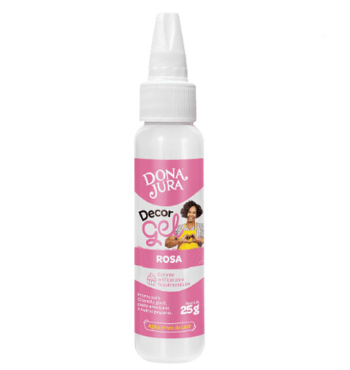 Corante Gel Rosa 25G - Dona Jura
