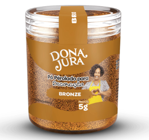 Pó para Decoração Bronze 5G - Dona Jura