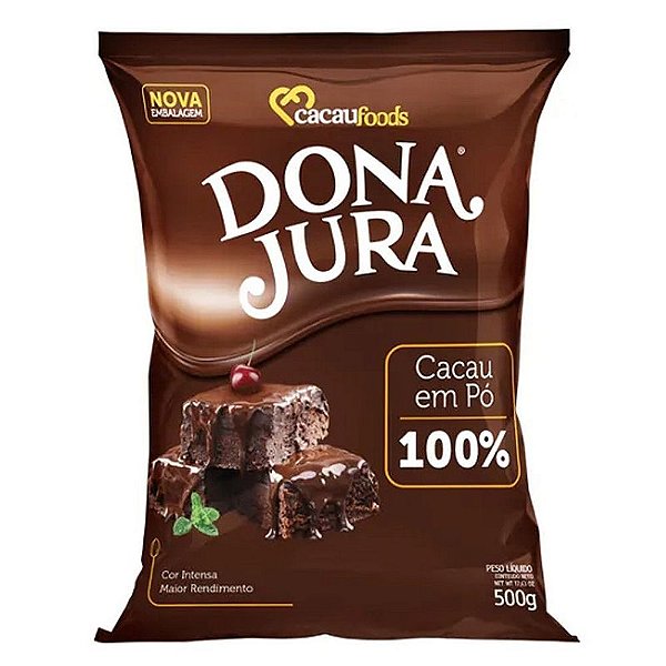 Cacau em Pó Alcalino 500G - Dona Jura