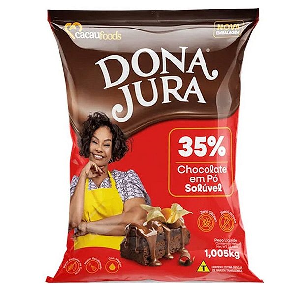 Chocolate em Pó 35% Cacau 1,005Kg - Dona Jura